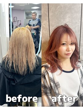 ガルボヘアー 心斎橋店(garbohair) 心斎橋プルエクステケアブリーチを駆使してトレンドハイトーン