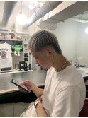 フェザーパーマサーフカール刈り上げセンターパート