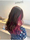 【ameri satomi】イチゴミルクインナーカラー