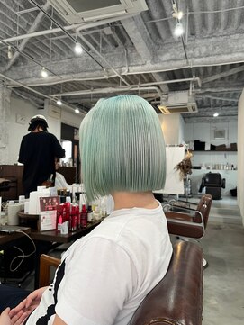 アオゾラヘアーカミノウラ(AOZORA HAIR kaminoura) ペールブルー/ペールグリーン/ミントグリーン