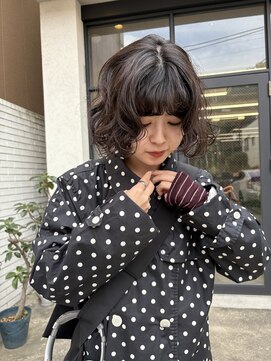 フェンヘアーアイス 中目黒(Fen.hair ici) 暗髪パーマ◎黒髪パーマ×ニュアンスパーマ×ショートボブ