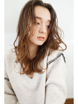 ミディアムレイヤー/顔周りレイヤーカット/韓国ヘア