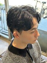 ノイセル(Noisyle)&nbsp;MEN’S HAIR/サーフカール/刈り上げセンターパート/北堀江