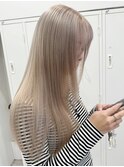 ブリーチハイライト髪質改善ダブルカラーレイヤーカット
