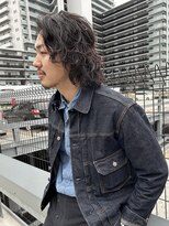 メゾンフォーメン(Maison for men)&nbsp;メンズミディアムレイヤー×ウェーブパーマ