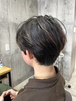 リヤン(Lien)&nbsp;ニュアンスセンターパート（駿河区／美容院／メンズ／ショート）