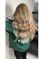 ヘアーデザイン ジェルム(Hair Design germe)&nbsp;プルエクステハイトーンベージュ×ハイライト