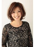 女子力アップ大人ミディ～ふんわりカールで春気分～
