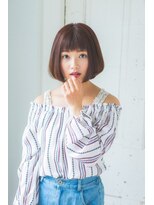 アルーシェ elua店(Alushe)&nbsp;アッシュ小顔前下がり切りっぱなしボブ☆【錦糸町】