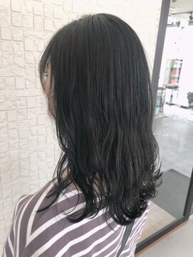 テラスヘア 新潟駅南(TERRACE hair) 透明感オリーブグレージュ(ブリーチなし)