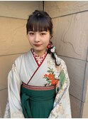 【ZENKO吉祥寺Chere】卒業式・成人式アレンジ編みおろしネジネジ