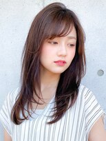 アグノス 青山(Agnos) ★ワンカールレイヤー美髪エアリーロングピンクブラウン