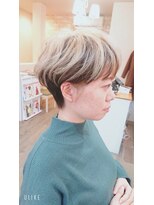ミエル(miel)&nbsp;【hair design miel】ハイトーンカラーショート