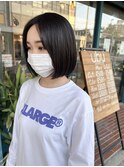 ぱつっとボブ