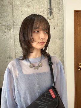 サクラ 岐阜(SAKURA) ウルフレイヤー インナーカラー グレージュ 岐阜美容室