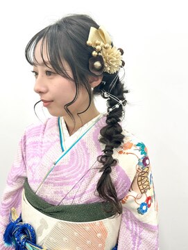 ゴットラトゥール(GOTTO LATOUR) 和装アレンジ/和装ヘア/編み下ろしアレンジ/結婚式ヘア