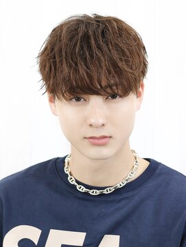 ベーア(Bar) ナチュラルマッシュパーマメンズツーブロックショート