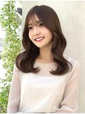 20代30代40代◎前髪パーマグレーベージュレイヤーロング黒髪