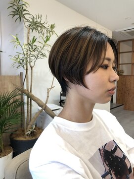 パーク(PARK) ショートボブ×デザインカラー