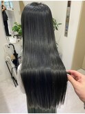 髪質改善＊ロングレイヤーグレーベージュ＊美髪【Zina船橋】