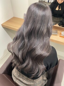 アトレ 南堀江店(attrait) 大人可愛いグレージュゆるふわロング韓国風