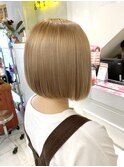 ケアブリーチ　ハニーベージュ　ボブ