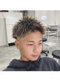 ツイストパーマ/ベリーショート/ツーブロック/フェード