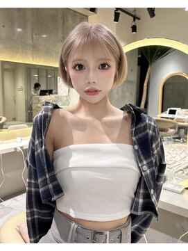 ロンドメリア 天神大名店(Lond Melia) 小顔に見せるヘア/ワンレン/ボブウルフ/ネビージュ/黒髪カタログ