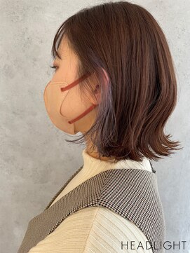 トレドナイン バイ ヘッドライト 溝の口店(toledo9 by HEADLIGHT) くびれ外ハネミディ×イヤリングカラー