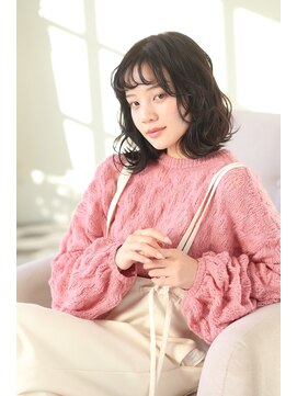 リベラル(liberal) ネビージュ 外ハネ ゆるふわウエーブ 重軽ボブディ【20代/30代】