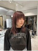 くびれ×ストレート×長め前髪×ワンカール  20代30代40代