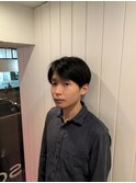 簡単センターパートスタイル