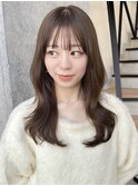レイヤーカット オリーブベージュ カラー 韓国 髪質改善 仙台