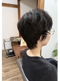 クセ毛風無造作ショートヘア