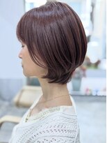 プラグ(Plug)&nbsp;ショートボブ似合わせカット大人女性ピンクアッシュカラー