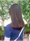 セミロング/マロンブラウン/イルミナカラー/艶髪/透明感