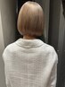【鎖骨上の方限定】カット＋ケアブリーチリタッチ（3センチ以上）＋カラー