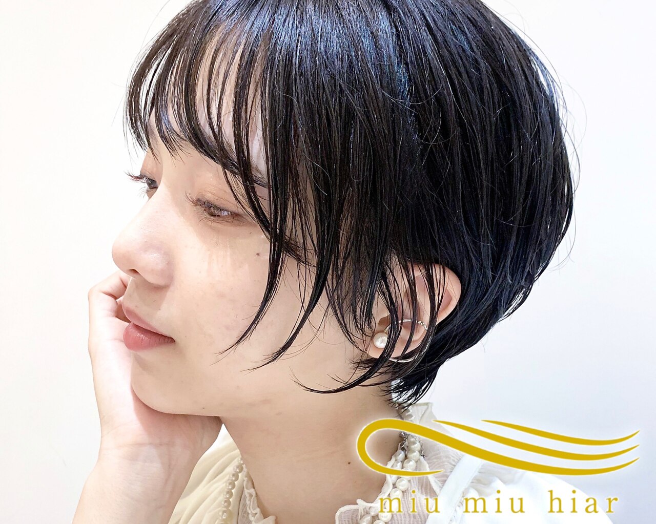 みぃちゃんさん専用　miu miu ヘアピン　濃茶 みぃちゃんさん専用 miu miu ヘアピン 濃茶