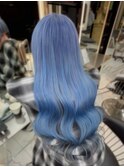ブルーカラー/髪質改善/縮毛矯正/ヘアセット/ダブルカラー