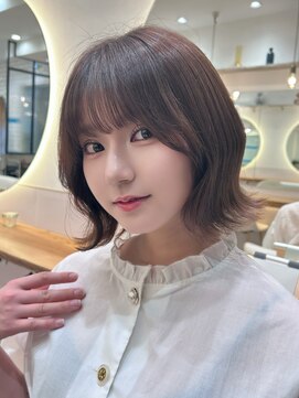 シー バイ ロンド 新宿(Sea by Lond) ミディアム×暗めカラー[デザインカラー/フェイスフレーミング]