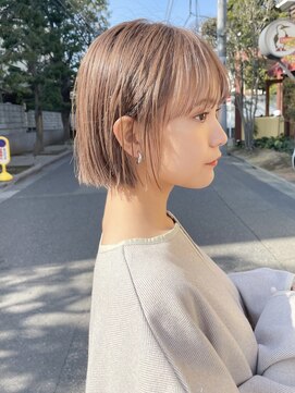 ガーデン 渋谷(GARDEN) 小顔大人ボブ暗めカラーミディアムデザインカラー