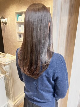 キャアリー(Caary) 福山美容室caary 髪質改善ストレートダークブラウン40代50代
