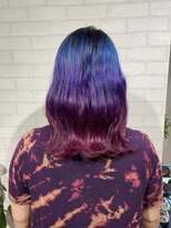 ビスイル 秋葉原店(Vis ill) 30代40代ハイライトクラゲヘアー×白髪ぼかし大人ミディウルフ