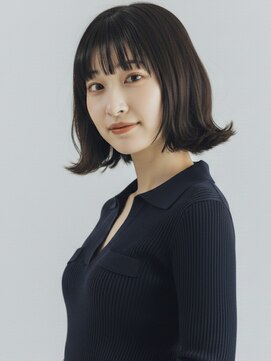 フレイムス 那覇新都心店(Frames) 外ハネロブ/くびれミディアム/前髪あり/20代30代40代◎小顔那覇