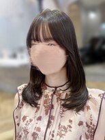 ロンド フィーユ(Lond fille)&nbsp;結べるレイヤーカット/グレージュブラウン/韓国巻き/顔周り