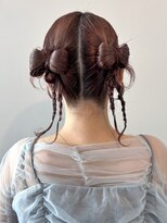 カシェル(cashel)&nbsp;ヘアセット リボンヘア ツインアレンジ
