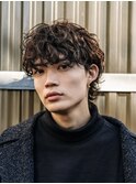 原宿メンズパーマルーズパーマシャドウパーママッシュウルフ