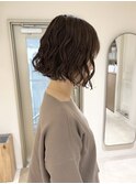 【YUYA】ボブパーマ_パーマボブ_大人パーマ_コテ巻き風パーマ