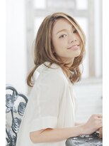 フーガヘアー 元住吉店(FUGA hair)&nbsp;センターパート◇ナチュラル癒しミディ
