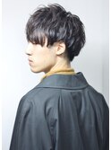 刈り上げセンターパートフェザーパーマサーフカールr